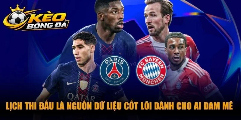 Lịch thi đấu là nguồn dữ liệu cốt lõi dành cho những ai đam mê thể thao