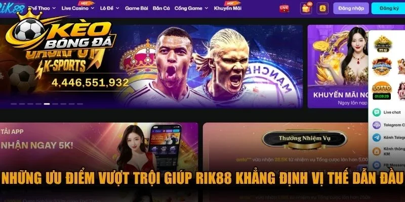 Những ưu điểm vượt trội giúp Rik88 khẳng định vị thế dẫn đầu