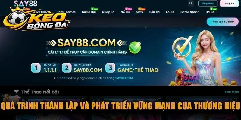 Quá trình thành lập và phát triển vững mạnh của thương hiệu SAY88