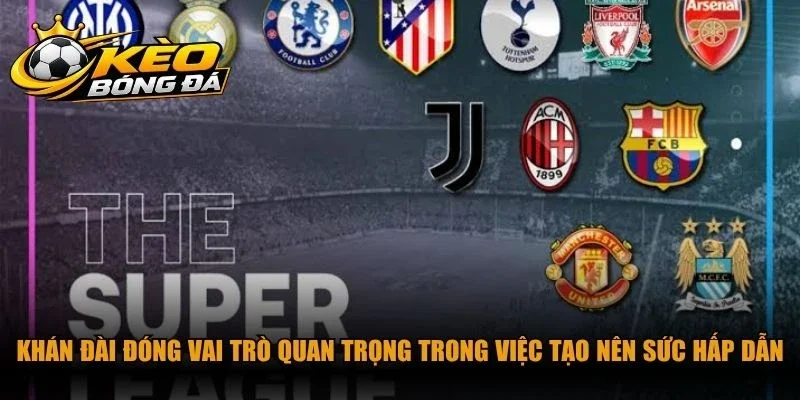 Khán đài đóng vai trò quan trọng trong việc tạo nên sức hấp dẫn 